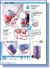 Drum Handling, Drum Tilt, Drum Lift, Drum Pallet Loader, Drum Stands