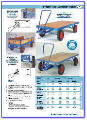 Turntable and Ackerman Trailers, Hand Trailers & Heavy Duty Trailers