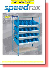 SPEEDRAX KANBAN SHELVING AND CONTAINERS FROM STORAGE DESIGN LIMITED