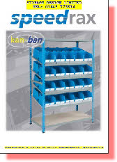 SPEEDRAX KANBAN SHELVING AND CONTAINERS FROM STORAGE DESIGN LIMITED